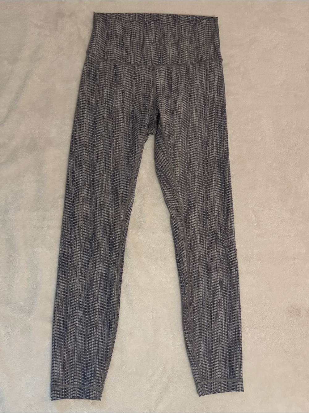 Lululemon Wunder Under Crop Leggings Chevron Print